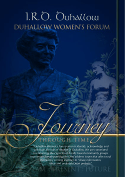 Duhallow Women`s Forum 10 Year Anniversary "Journey Through Time