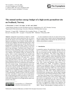 The annual surface energy budget of a high-arctic