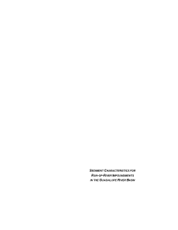 sediment characteristics for run-of