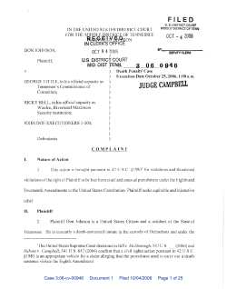 Johnson v. Little - Complaint - Civil Rights Litigation Clearinghouse