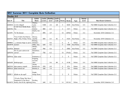 SRC! Summer 2011 Complete Quiz Collection