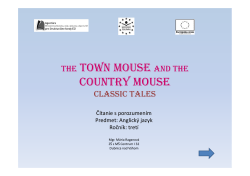 The Town Mouse and the Country Mouse