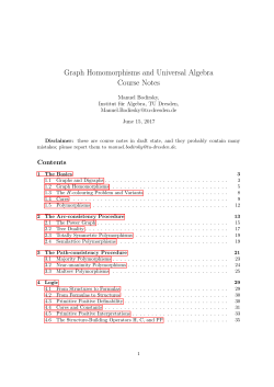 Graph Homomorphisms and Universal Algebra