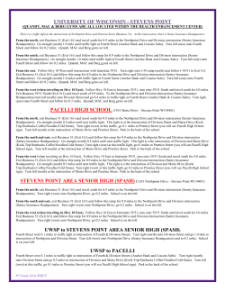 Stevens Point Directions