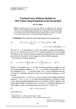 Fractional Linear Multistep Methods for Abel