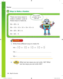 Name Ways to Make a Number