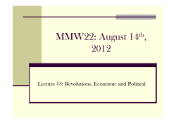 Powerpoint - Lecture 3 - R. Allen Bolar, Ph.D.