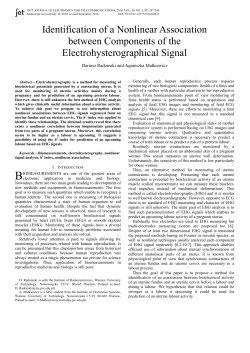 Identification of a Nonlinear Association between Components of the