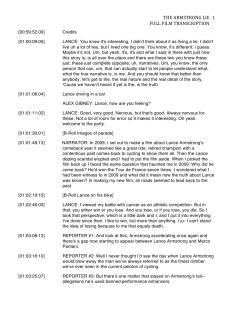 the armstrong lie full film transcription 1