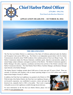 CHPO Brochure 2016.pub - Port San Luis Harbor District