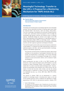 Policy brief