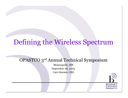 Defining the Wireless Spectrum