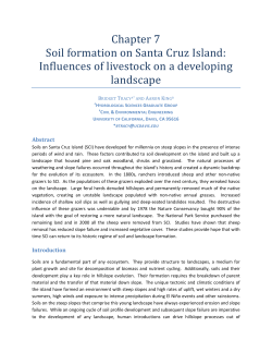 Soil Formation on Santa Cruz Island
