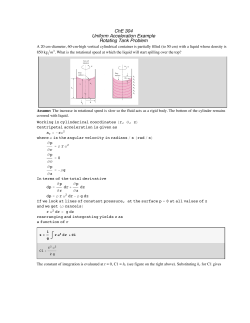 ChE 304 Uniform Acceleration Example Rotating