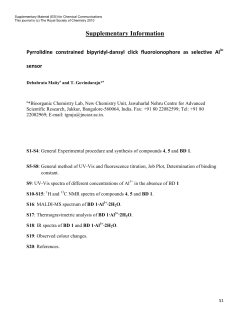 Pyrrolidine constrained bipyridyl-dansyl click fluoroionophore as