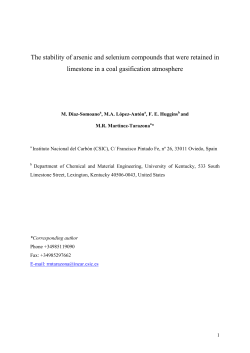 The stability of arsenic and selenium compounds that were