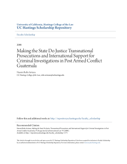 Making the State Do Justice Transnational Prosecutions and