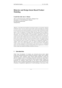 Behavior Based Product Model as an Implementation of the Feature
