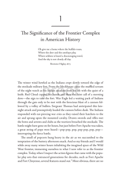 The Significance of the Frontier Complex in American History