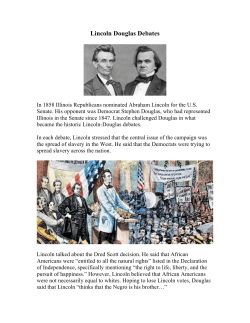 Lincoln Douglas Debates