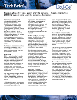 Improving the outlet water quality of an RO Membrane - Liqui-Cel