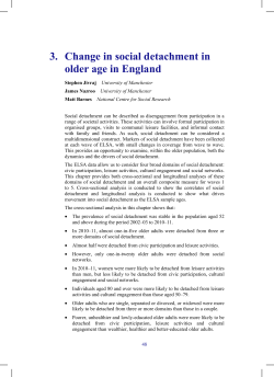 3. Change in social detachment in older age in England