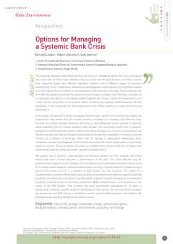 Options for Managing a Systemic Bank Crisis