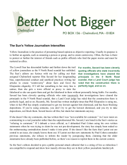 The Sun`s Yellow Journalism Intensifies