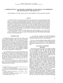5. Sedimentology and Isotopic Chemistry of the Bengal Fan Sediments