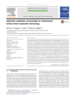Selective oxidation of bromide in wastewater brines from