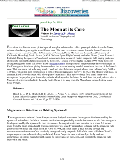 The Moon at its Core - Planetary Science Research Discoveries