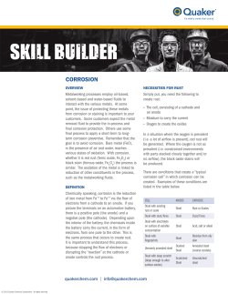 Corrosion | Quaker Chemical Corporation