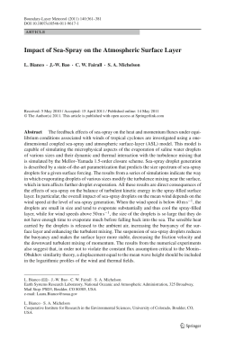 Impact of Sea-Spray on the Atmospheric Surface Layer | SpringerLink