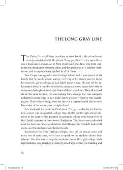 THE LONG GRAY LINE - University of South Carolina