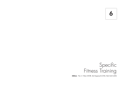 Ch 6 Specific Fitness Train