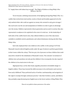 To &ldquo;supply them with Indian boys enough&rdquo;