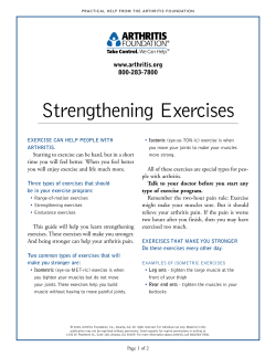 Strengthening Exercises