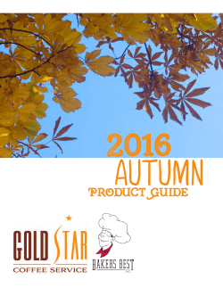 Product Guide - Gold Star Coffee Service
