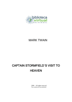mark twain captain stormfield&acute;s visit to heaven