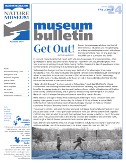 Fall 2015 - Hudson Highlands Nature Museum