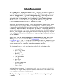 Ethics Movie Training