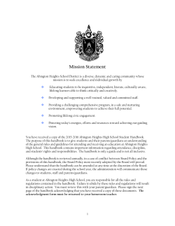 Mission Statement - Abington Heights School District