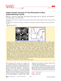 Unique domain structure of 2D &alpha;-Mo2C