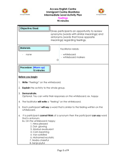 Feelings (full activity plan) - Immigrant Centre Manitoba Inc.