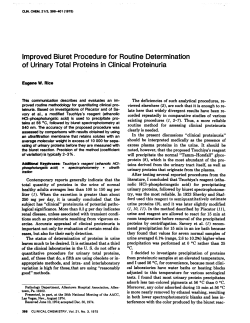 Improved Biuret Procedure for Routine