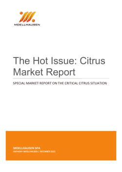 The Hot Issue: Citrus Market Report