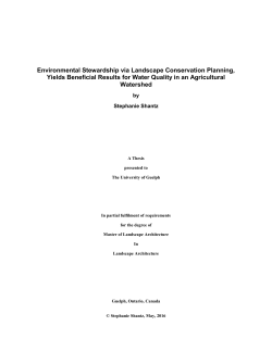 Environmental Stewardship via Landscape