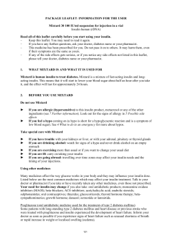 Mixtard, INN-insulin human (rDNA)