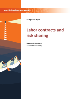 Labor contracts and risk sharing