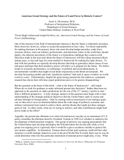 1 American Grand Strategy and the Future of Land Power in Historic